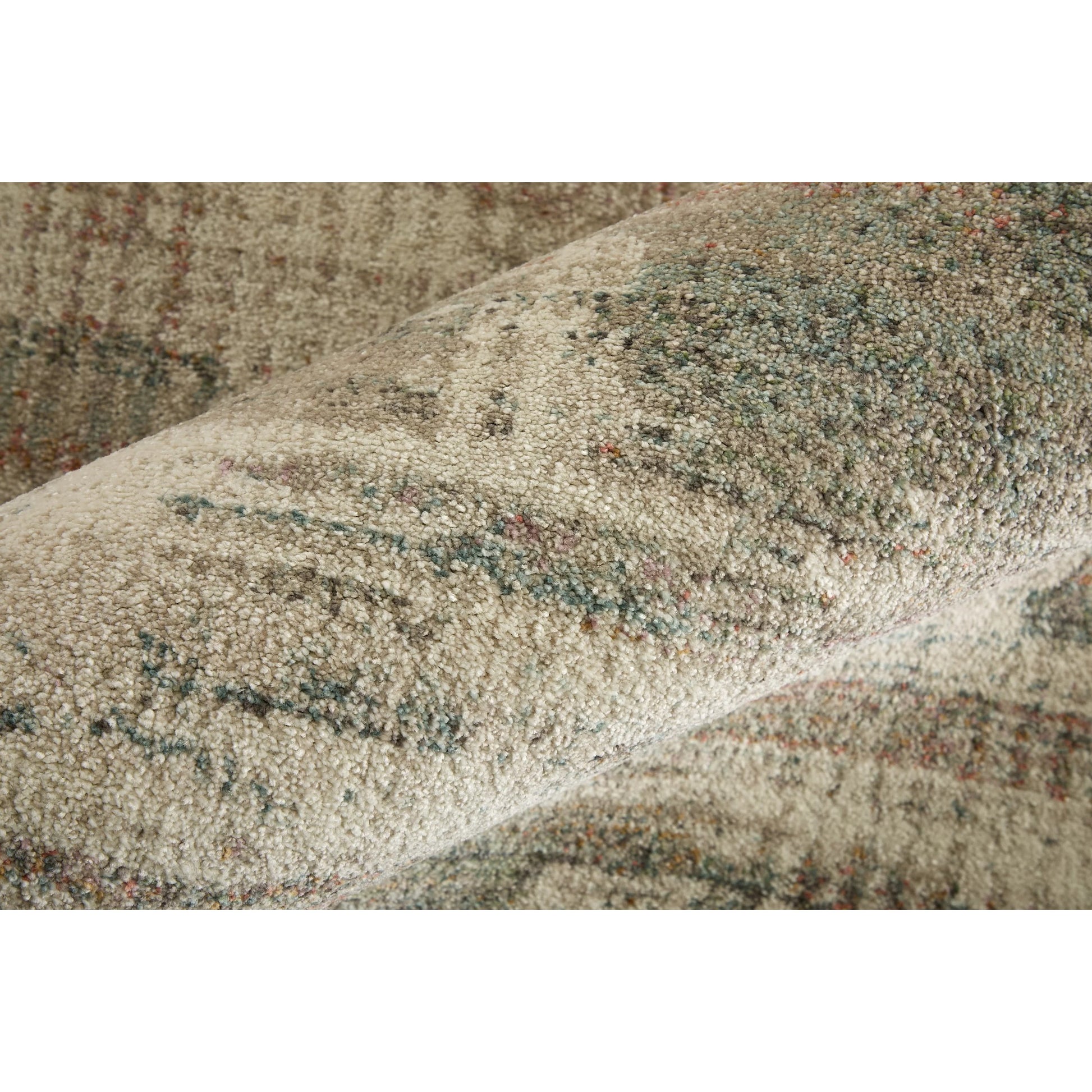 Eden EDN39QWF Rug by Feizy in ivory, gray, green. Made from polypropylene in a unique style.