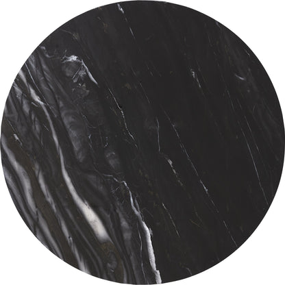 Martel Marble & Metal Side Table by Butler Specialty Company in multi-color and polished gold. Made from gold plated stainless steel, marble in a modern style.