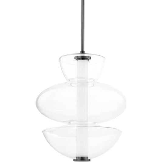 Palermo Pendant by Hudson Valley. Made from steel in a transitional style.
