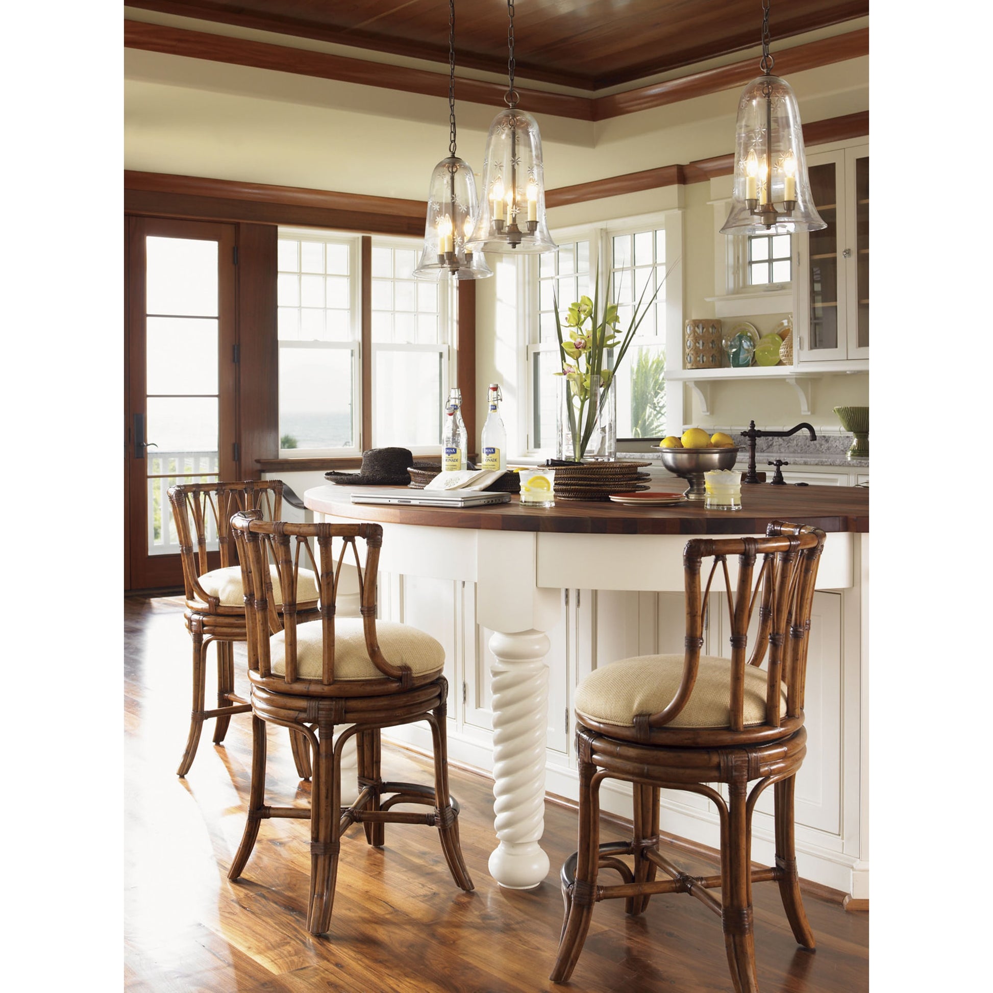South Beach Swivel Counter Stool by Tommy Bahama Home. Made from unique in a coastal style.
