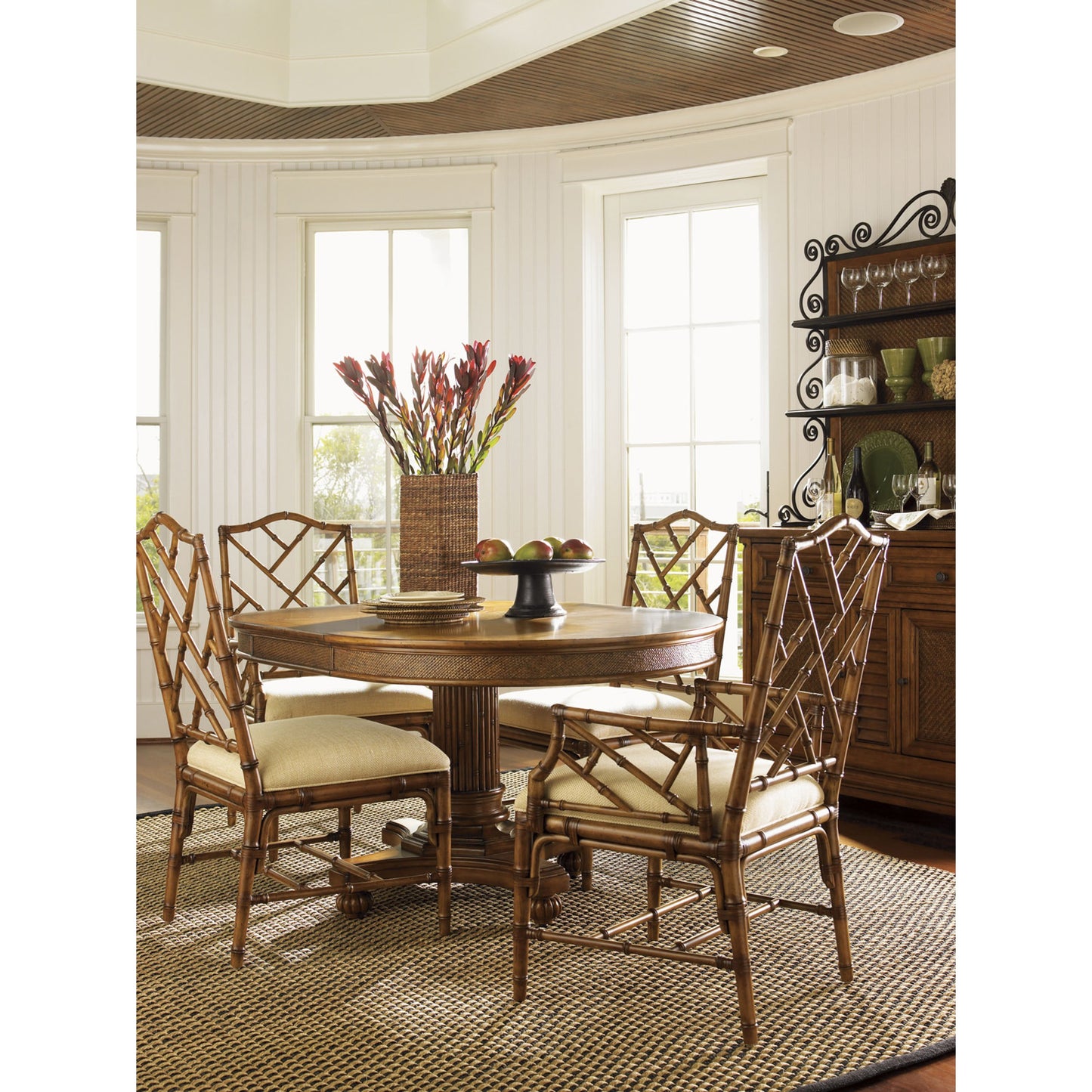 006 SR-836009 | Lifestyle | Cayman Kitchen Table by Tommy Bahama Home. Made from unique in a traditional style.