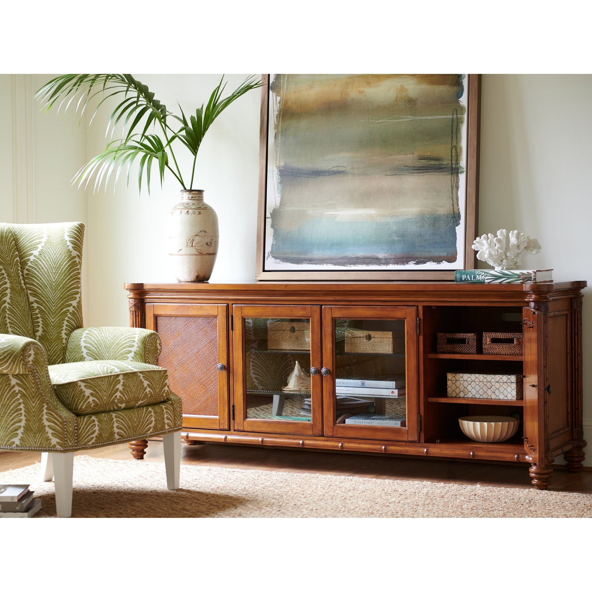 Blake Island Entertainment Console by Tommy Bahama Home. Made from unique in a traditional style.