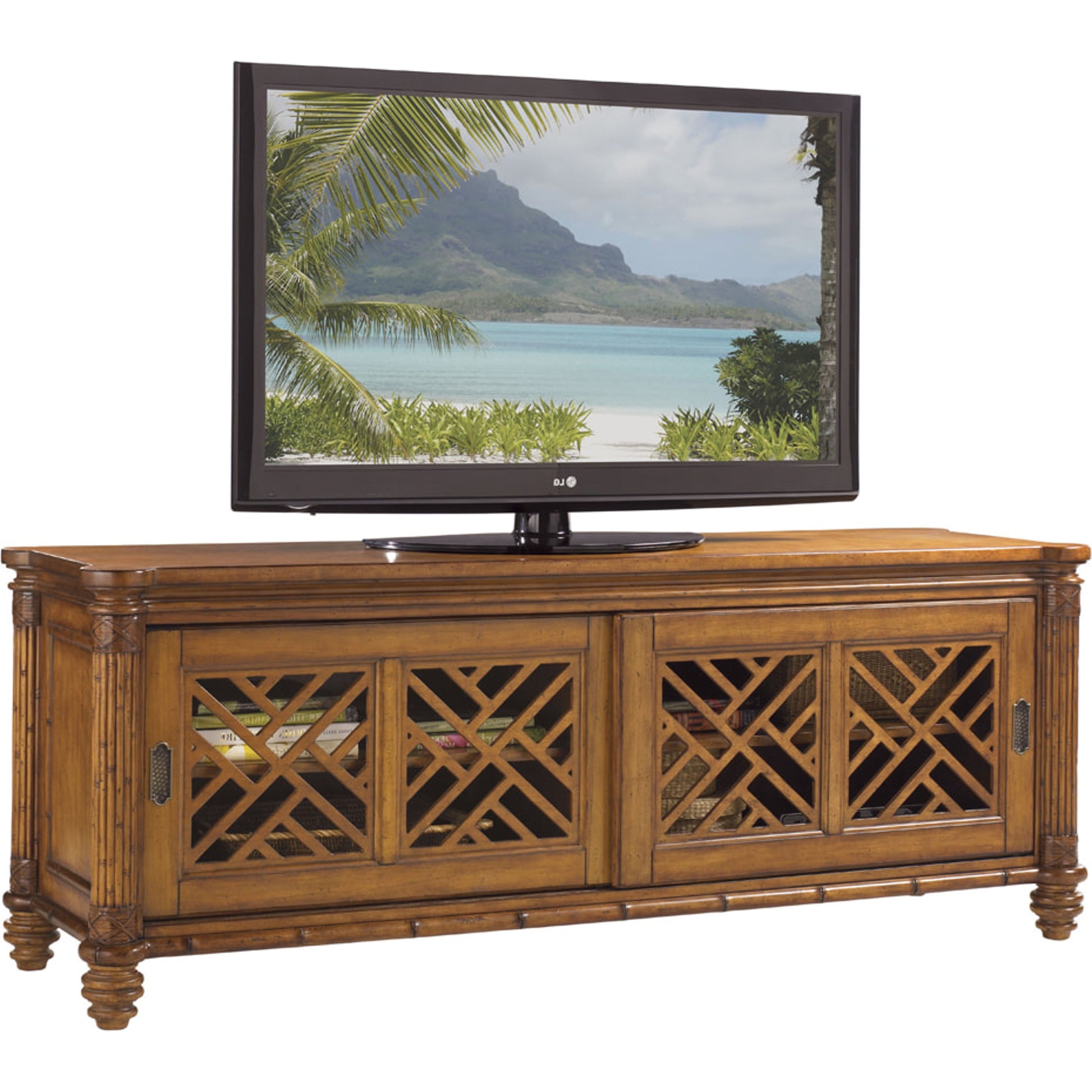 Nevis Media Console by Tommy Bahama Home. Made from unique in a traditional style.