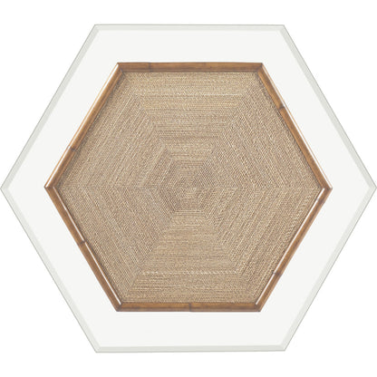 Key Largo Cocktail Table with Glass Top by Tommy Bahama Home. Made from unique in a coastal style.