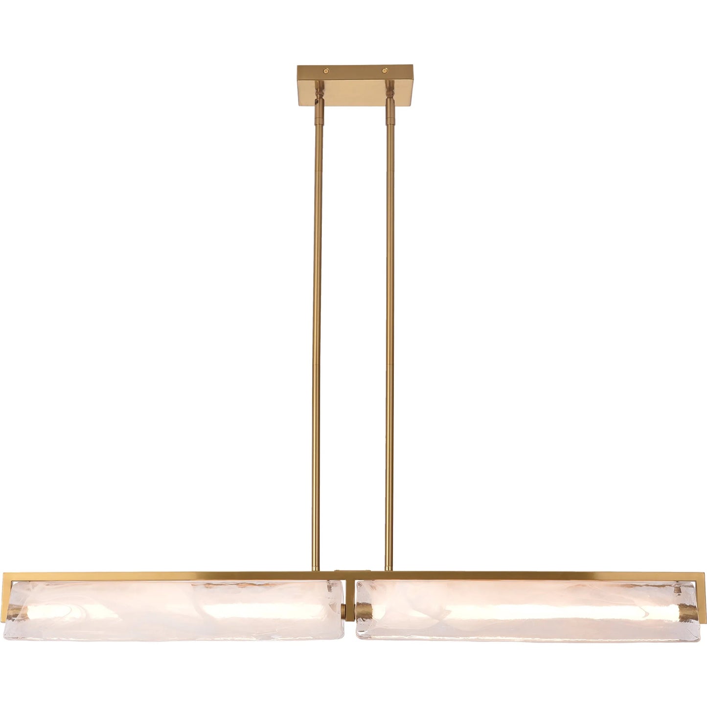 004 SI-2445104 | Additional Silo | Mingle Linear Chandelier by Varaluz in satin brass. Made from unique in a modern style.