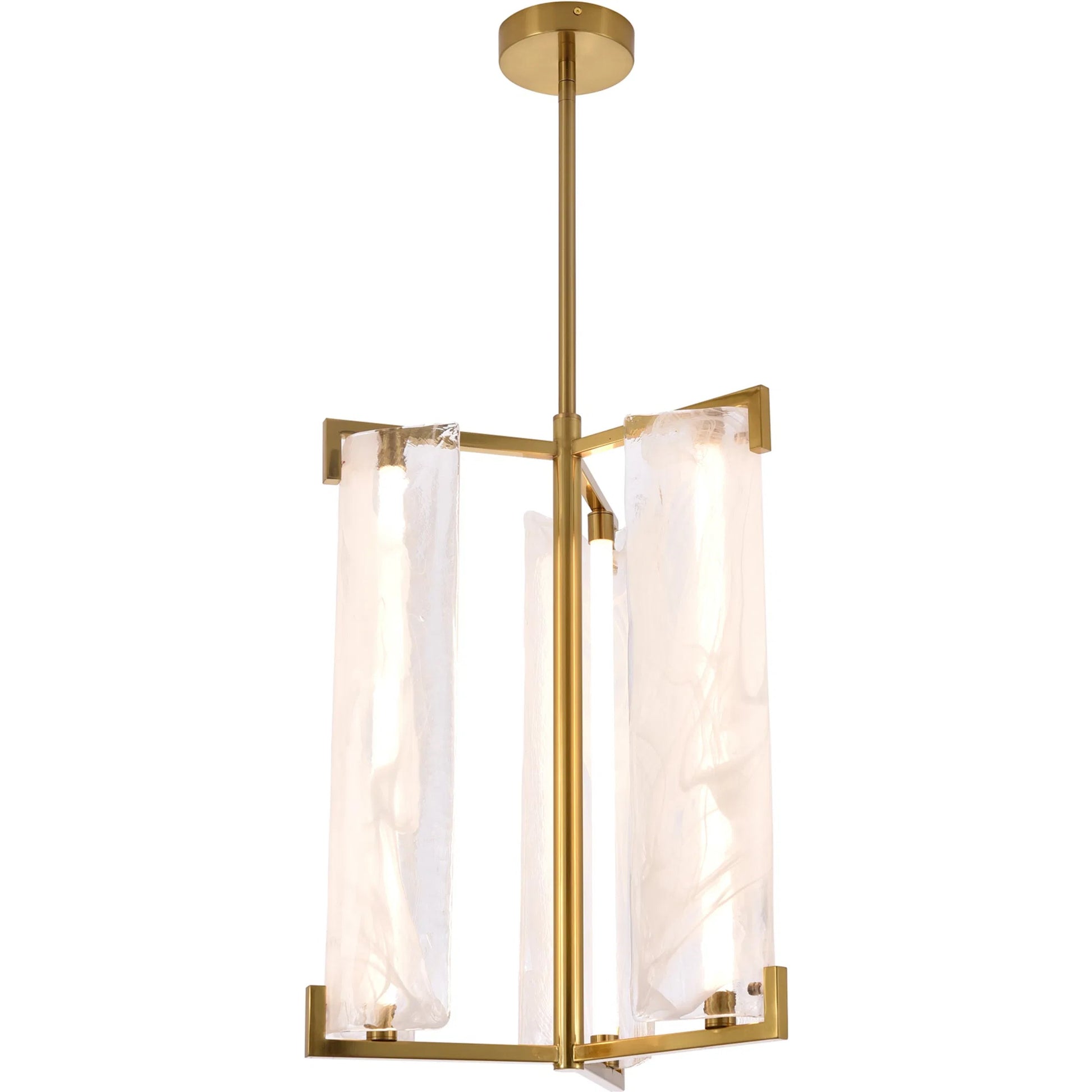 Mingle Pendant by Varaluz in satin brass. Made from unique in a modern style.