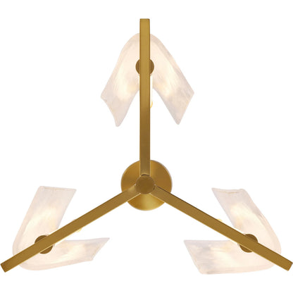 Mingle Pendant by Varaluz in satin brass. Made from unique in a modern style.