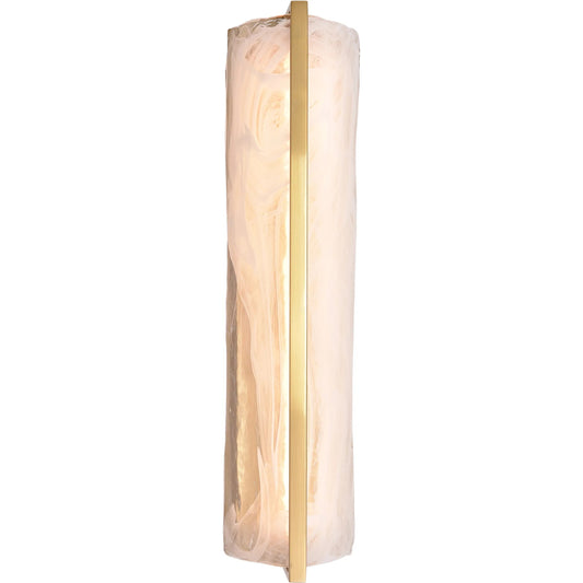 Mingle Tall Sconce by Varaluz in satin brass. Made from unique in a unique style.