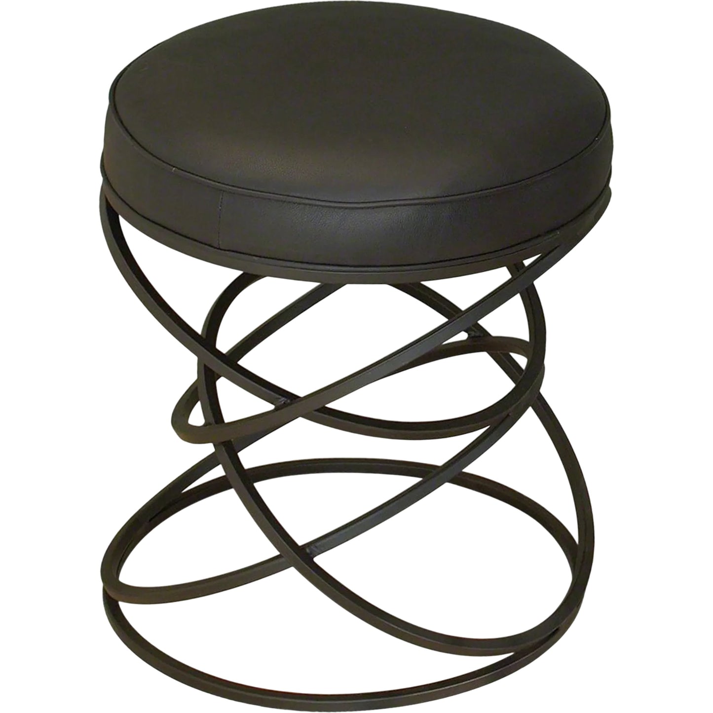 001 SR-701980 | Primary Silo | Ring Counter Stool by Global Views in black, brown powder coat. Made from iron in a modern style.