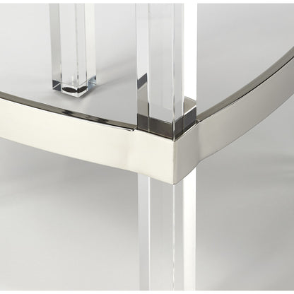 Jordan Leather Counter Stool by Butler Specialty Company. Made from leather, urethane foam (7 fr), acrylic, stainless steel in a modern style.