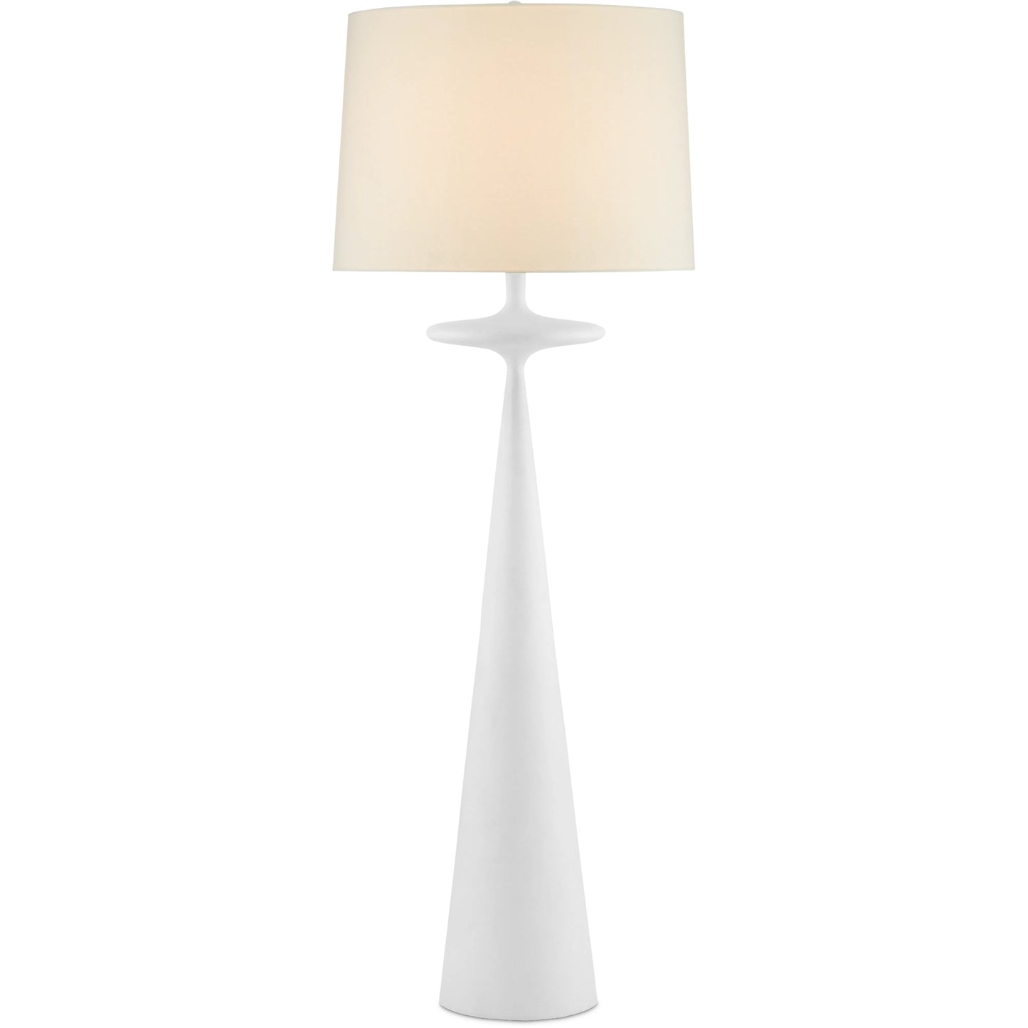 002 SI-1894322 | Primary Silo | Giacomo Floor Lamp by Currey and Company in gesso white. Made from cast aluminum in a modern style.