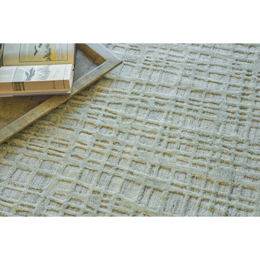 Crescendo 5324 Rug by Exquisite Rugs in beige. Made from bamboo silk in a unique style.