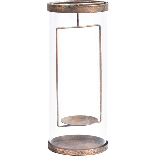Mcclure Copper Suspended Table Candle Holder by Mercana in copper. Made from unique in a modern style.