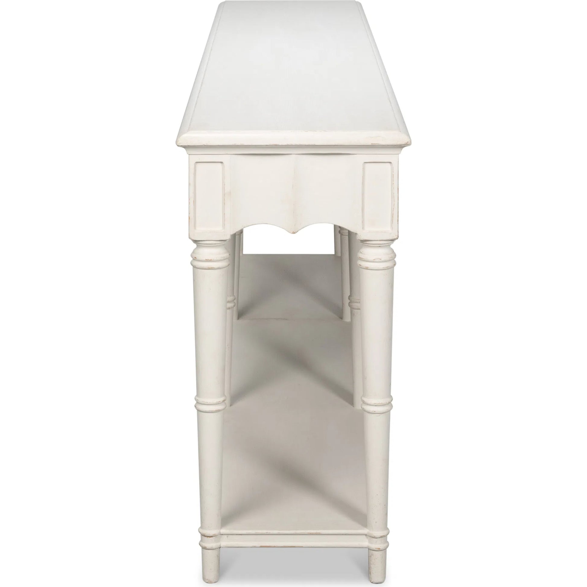 Chantal Console Table by Sarreid Ltd.. Made from pine in a cottage & farmhouse style.