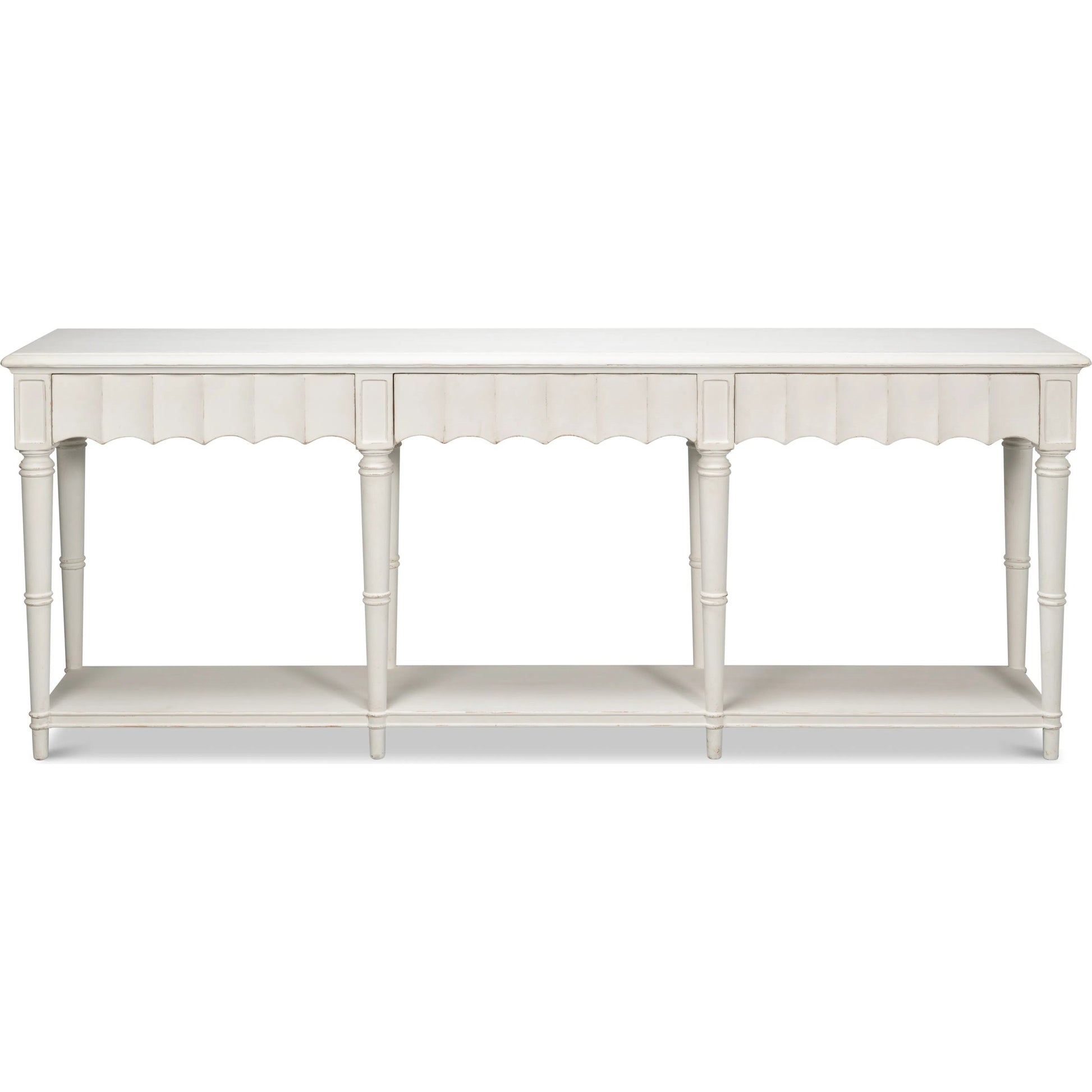 Chantal Console Table by Sarreid Ltd.. Made from pine in a cottage & farmhouse style.