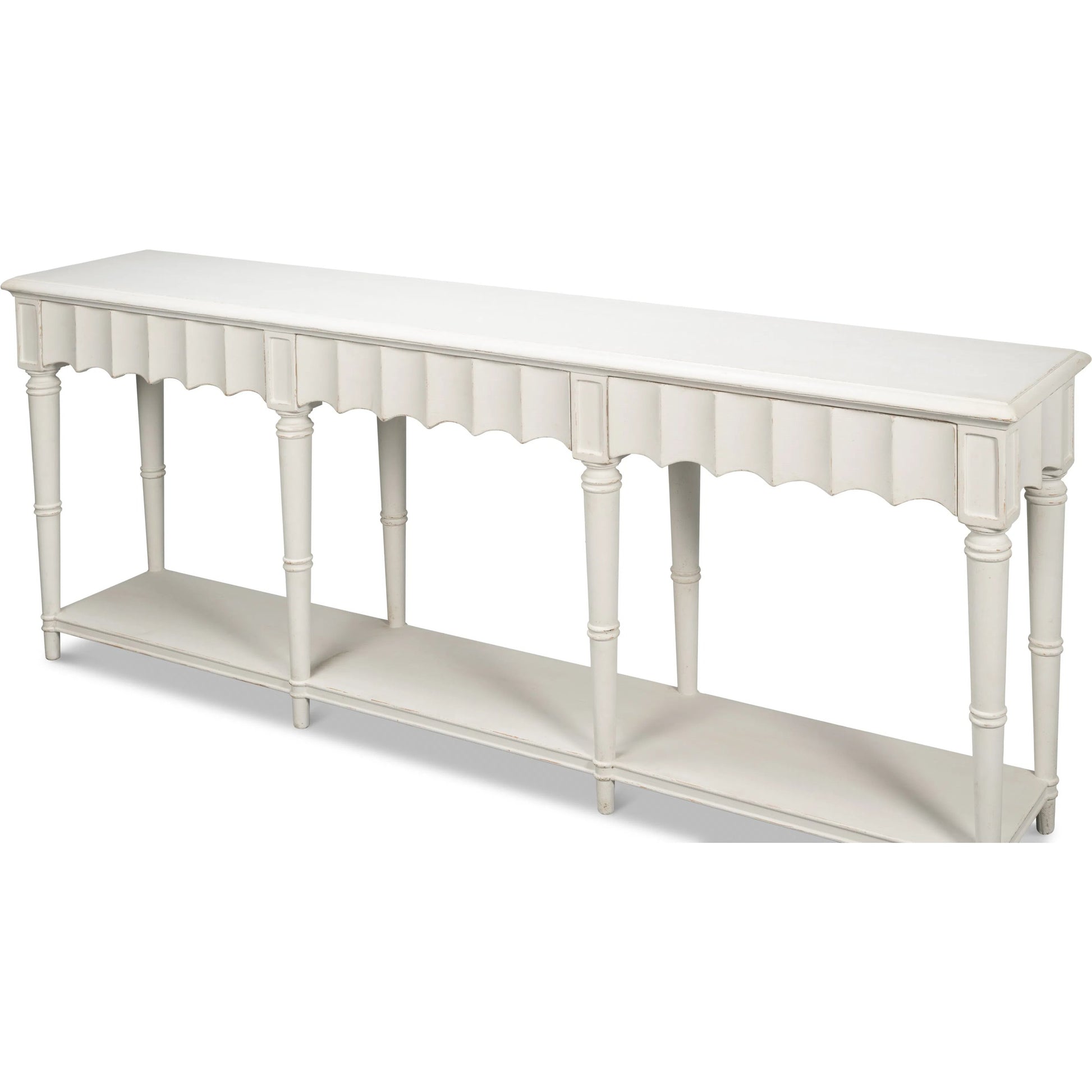 Chantal Console Table by Sarreid Ltd.. Made from pine in a cottage & farmhouse style.