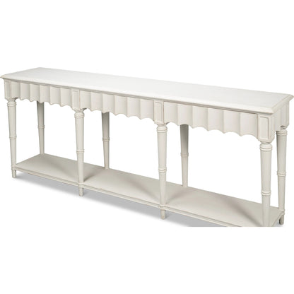 Chantal Console Table by Sarreid Ltd.. Made from pine in a cottage & farmhouse style.