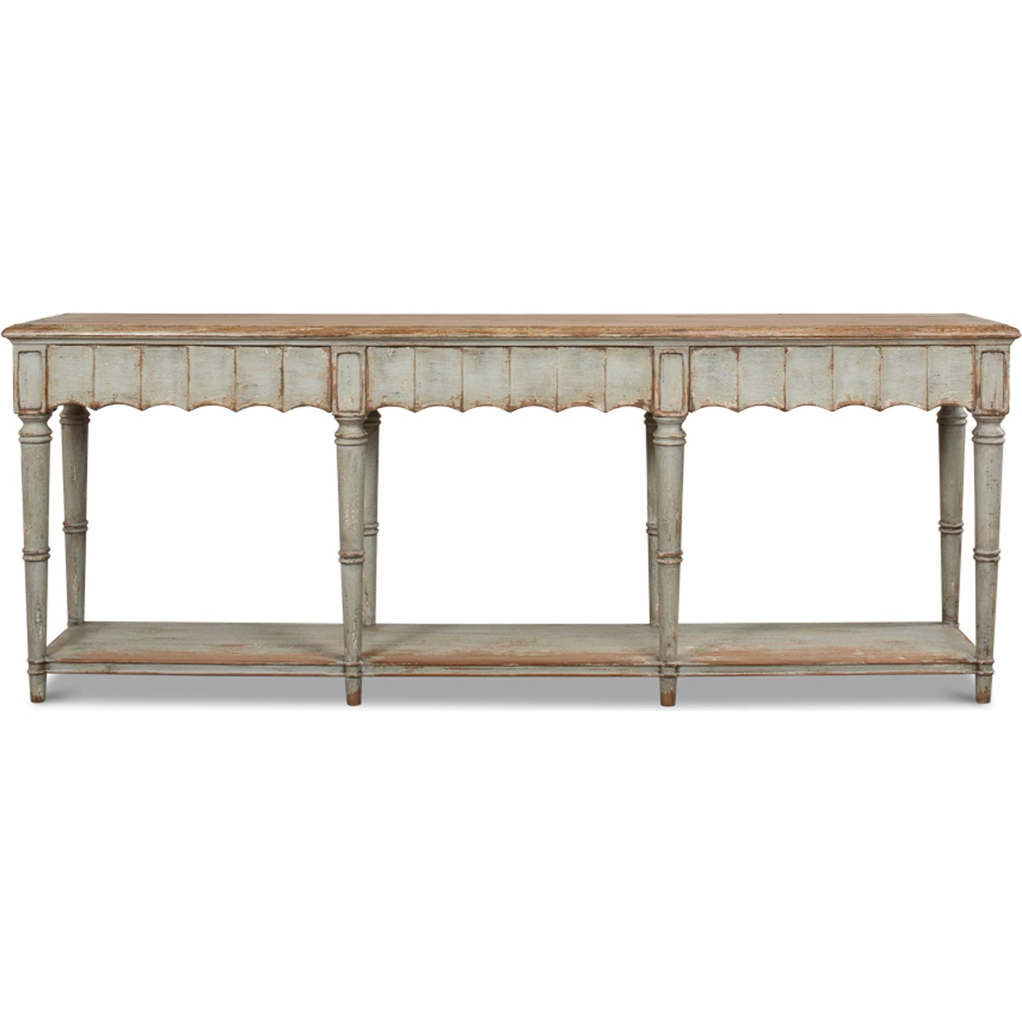 001 SI-1998189 | Primary Silo | Chantal Console Table by Sarreid Ltd.. Made from pine in a cottage & farmhouse style.
