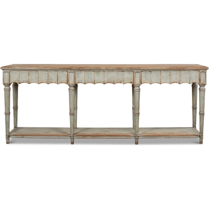 Chantal Console Table by Sarreid Ltd.. Made from pine in a cottage & farmhouse style.