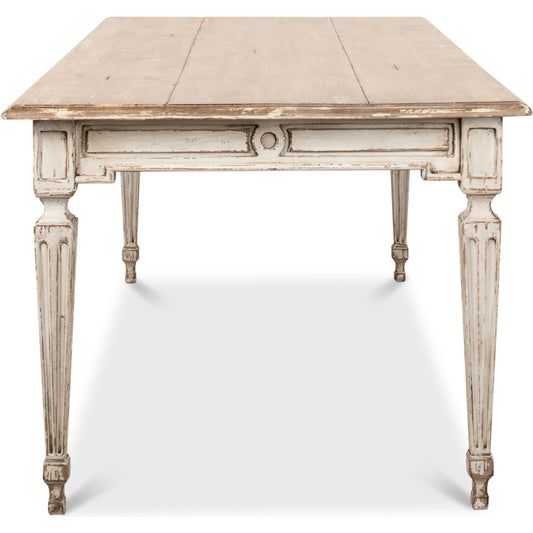 Elise Dining Table by Sarreid Ltd.. Made from pine in a traditional style.