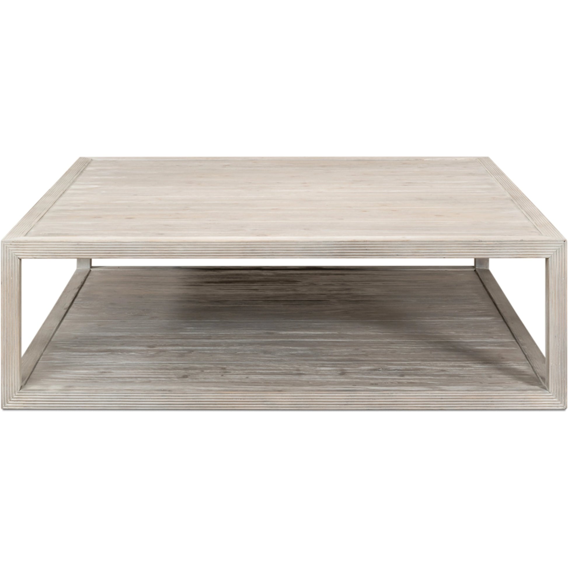 Camden Bungalow Cocktail Table by Sarreid Ltd. in grey thorne. Made from pine in a modern style.