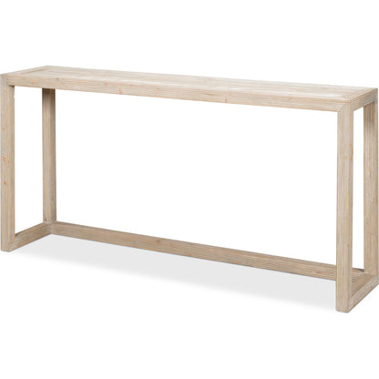 Camden Bungalow Console Table by Sarreid Ltd. in grey thorne. Made from pine in a modern style.