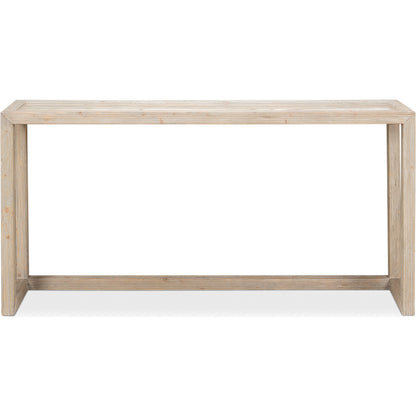Camden Bungalow Console Table by Sarreid Ltd. in grey thorne. Made from pine in a modern style.
