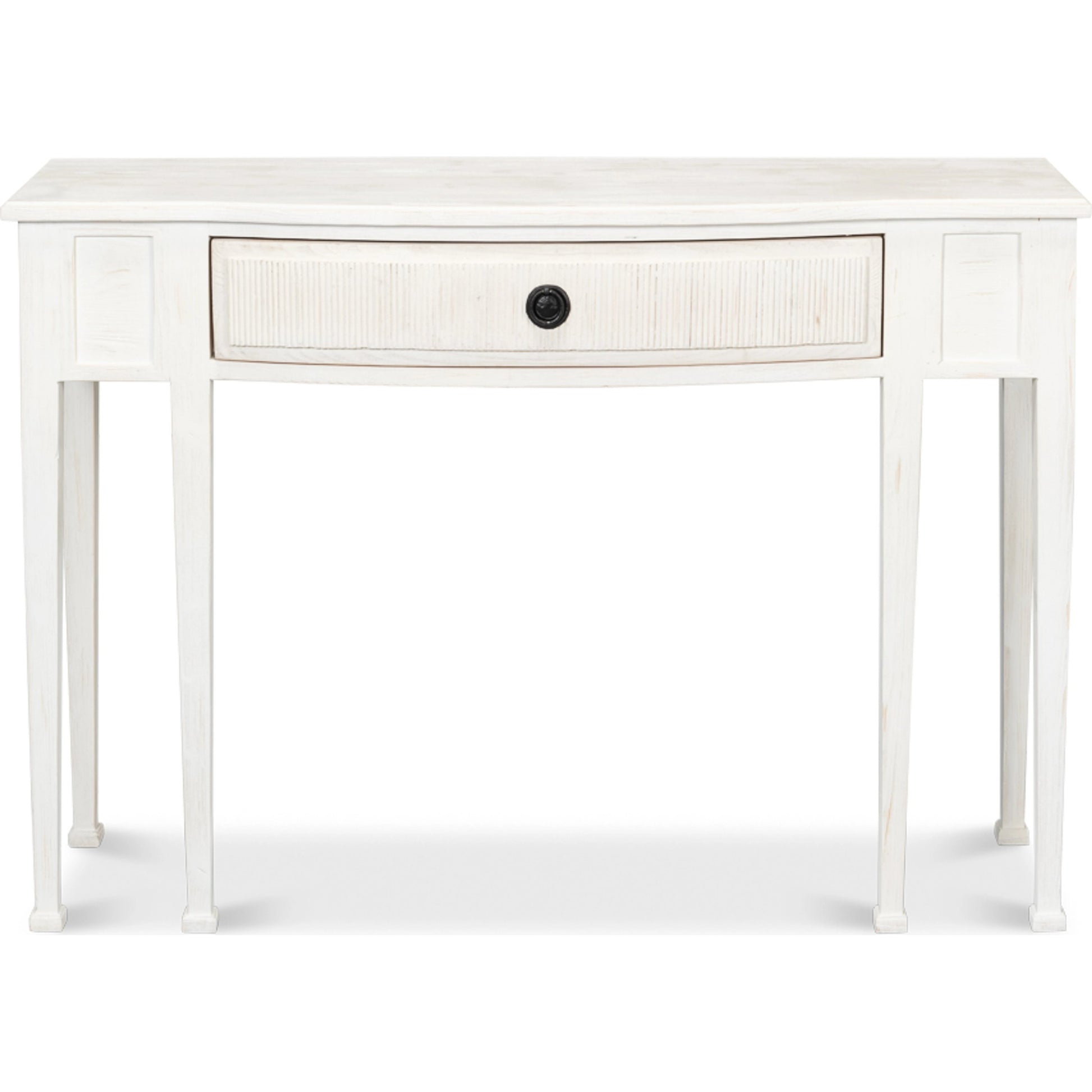 Madora Bungalow Console Table by Sarreid Ltd. in bungalow grey. Made from beechwood in a transitional style.