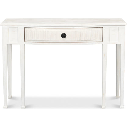 Madora Bungalow Console Table by Sarreid Ltd. in bungalow grey. Made from beechwood in a transitional style.