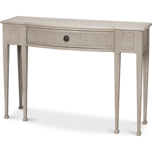 Madora Bungalow Console Table by Sarreid Ltd.. Made from beechwood in a transitional style.