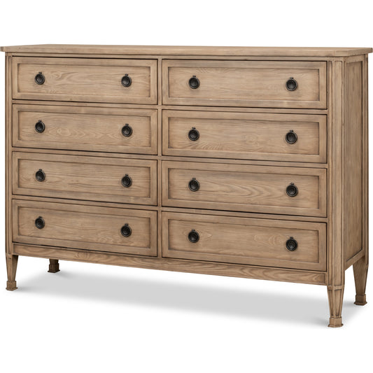Barbera Vineyards Dresser by Sarreid Ltd. in flaky pine. Made from pine, cast iron in a modern style.