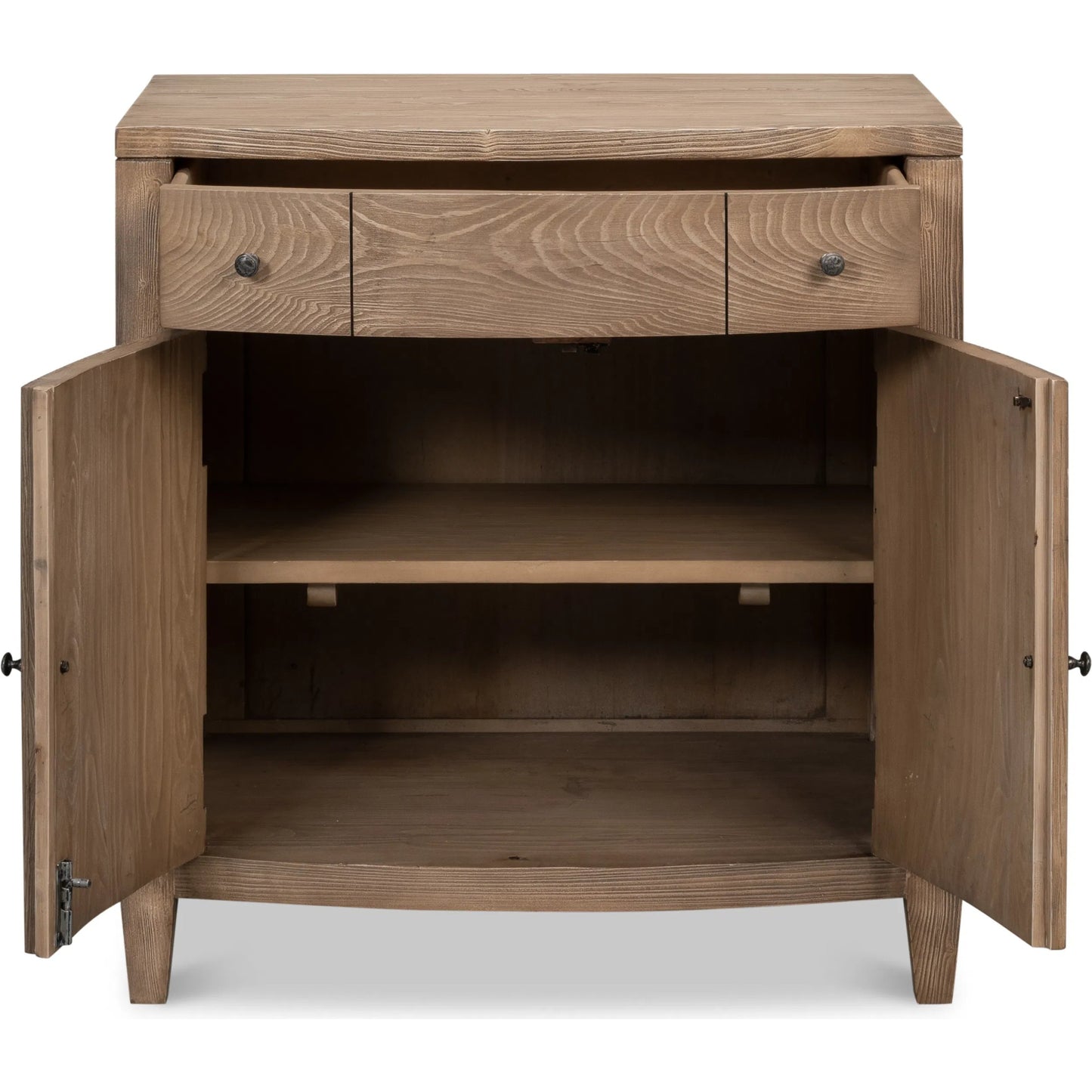 005 SI-2372596 | Additional Silo | Vineyards Door Chest by Sarreid Ltd. in brown. Made from pine wood, cast iron in a transitional style.