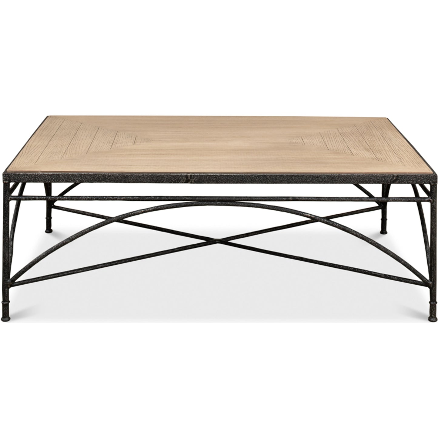 002 SI-1998230 | Additional Silo | Vineyards Cocktail Table by Sarreid Ltd. in flaky pine. Made from pine veneer, cast iron in a modern style.