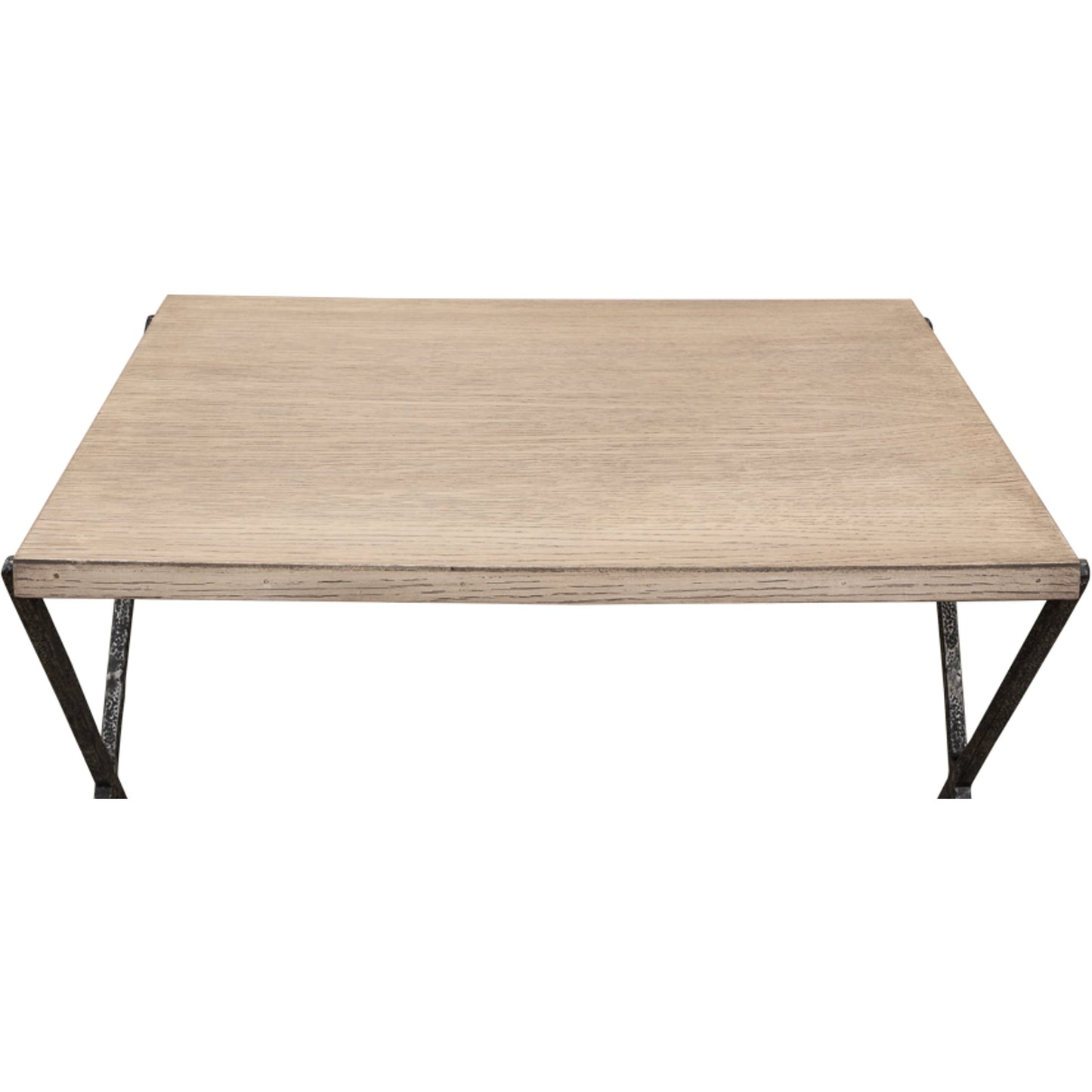 005 SI-1998232 | Additional Silo | Nathanial Side Table by Sarreid Ltd. in flaky pine. Made from pine veneer, hand forged iron in a modern style.