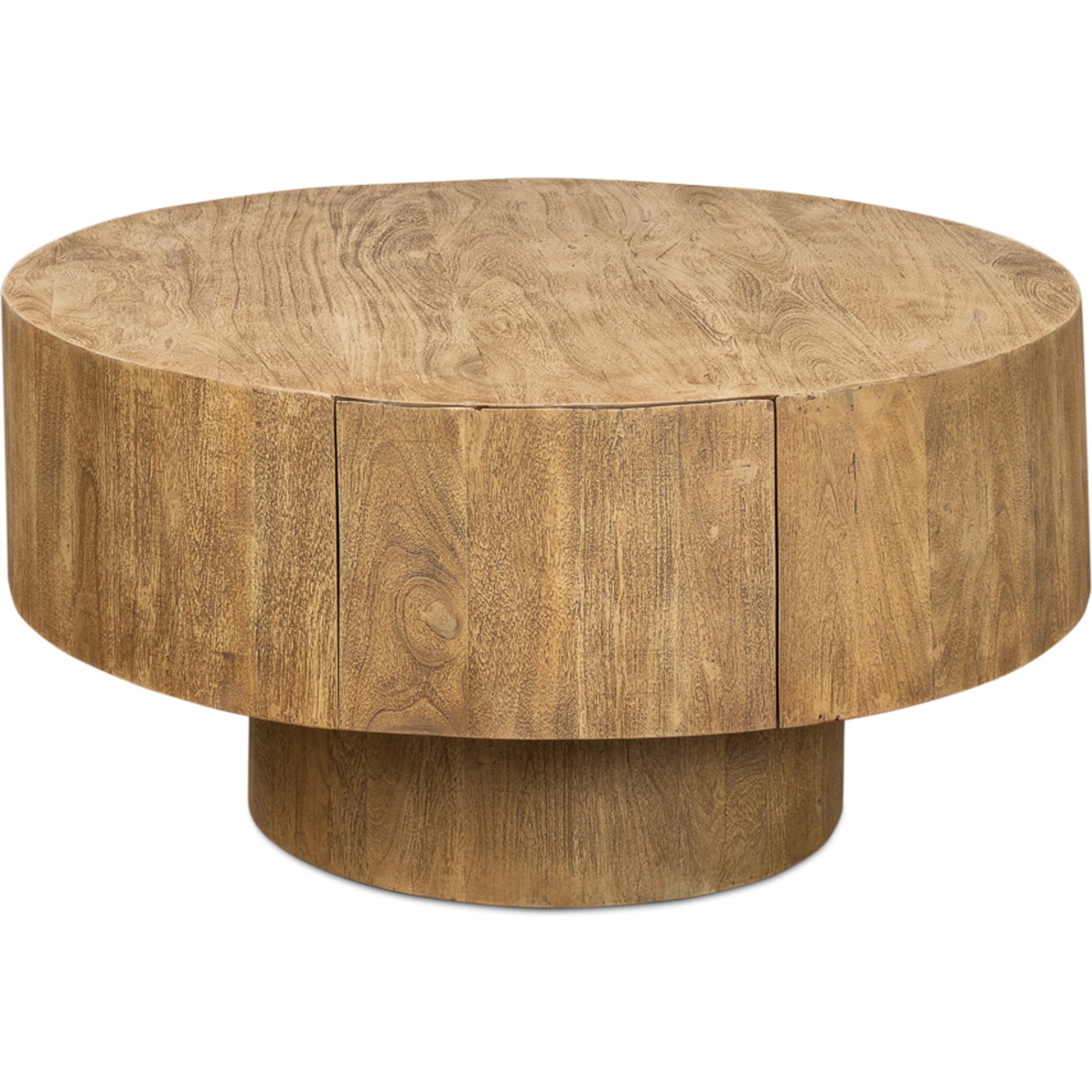 Old Barnwood Cocktail Table by Sarreid Ltd. in wheat. Made from acacia wood in a modern style.