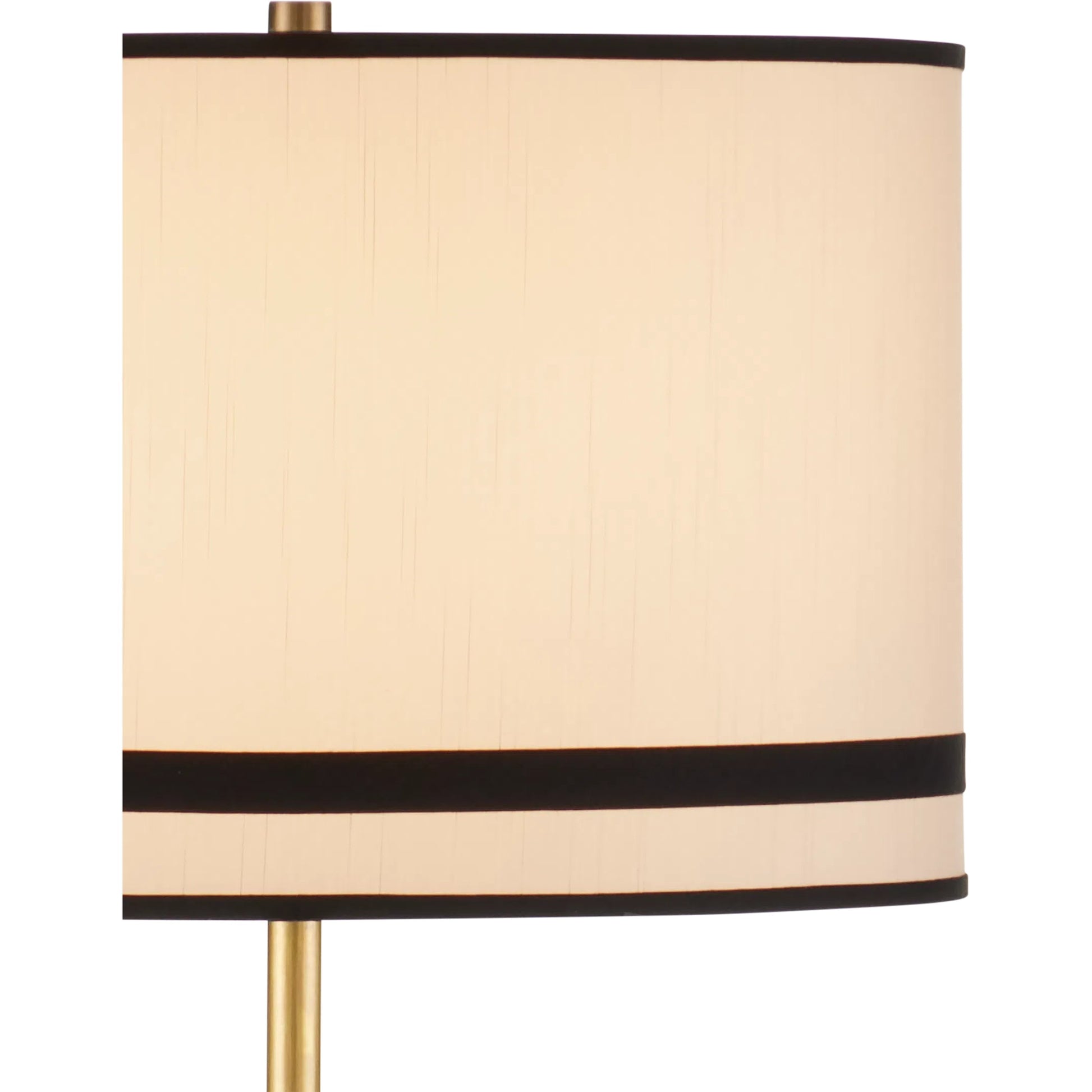 Gieves Floor Lamp by Currey and Company in black, bronze, antique brass. Made from stone, cast aluminum, brass in a modern style.