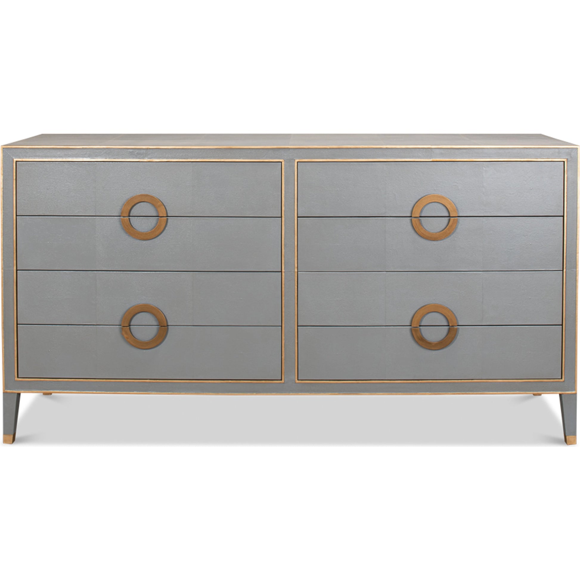 Gabriella Chest of Drawers by Sarreid Ltd.. Made from wood, embossed shagreen leather in a modern style.