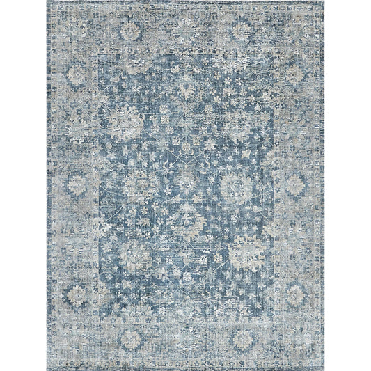 Kensington 5340 Rug by Exquisite Rugs in navy. Made from wool, bamboo silk in a unique style.