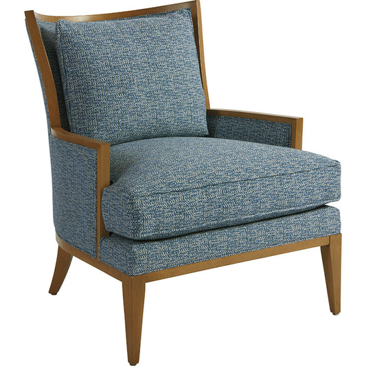 Atwood Chair by Lexington in blue. Made from unique in a transitional style.