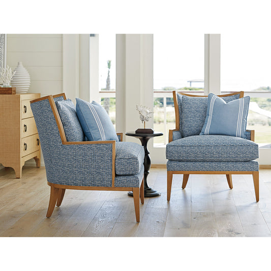 Atwood Chair by Lexington in blue. Made from unique in a transitional style.