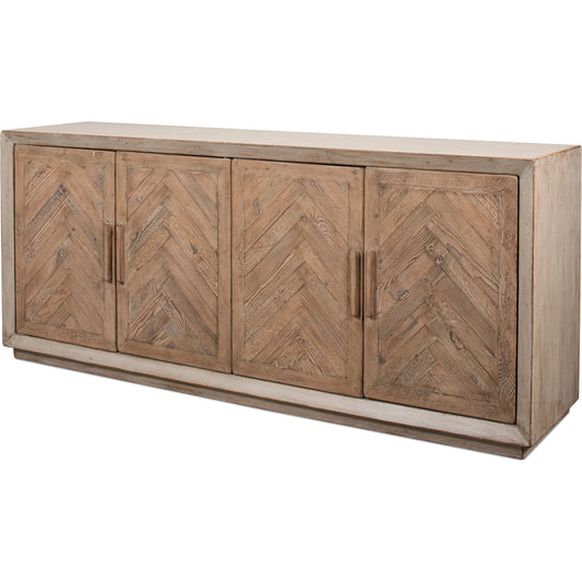 Hollis 4 Door Sideboard by Sarreid Ltd.. Made from reclaimed pine in a cottage & farmhouse style.