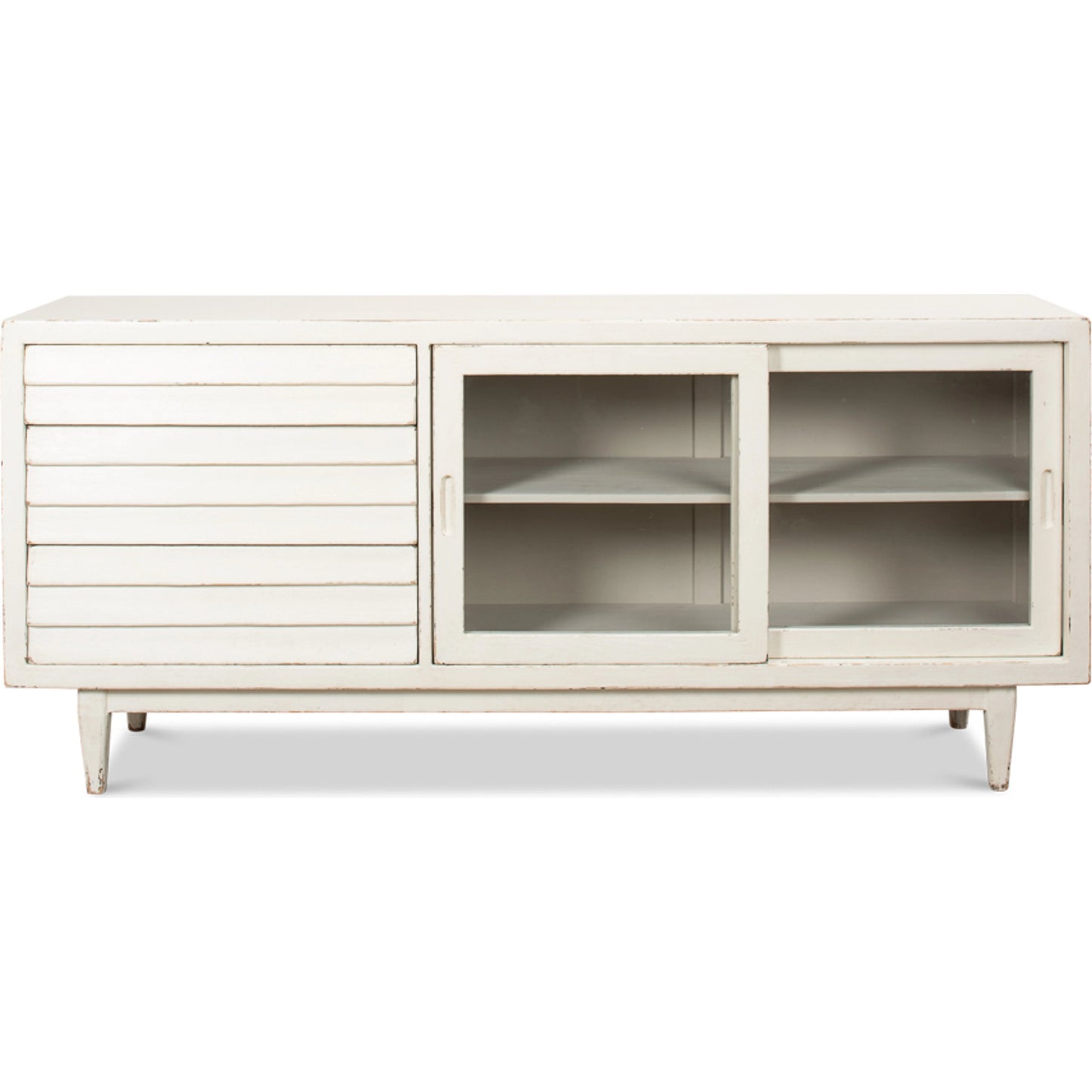 007 SI-1998275 | Additional Silo | Reese Sideboard by Sarreid Ltd. in antique white. Made from pine in a modern style.