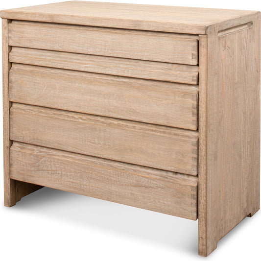 Xander Five Drawer Commode by Sarreid Ltd.. Made from pine in a modern style.