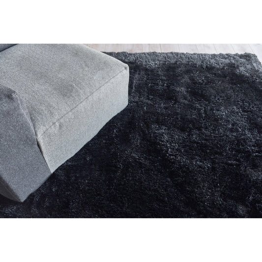 Sumo Shag 5344 Rug by Exquisite Rugs in black. Made from polyester, microfiber in a unique style.