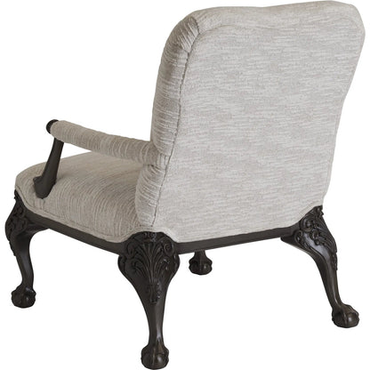 Hollis Chair by Barclay Butera in misty gray. Made from unique in a traditional style.