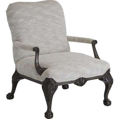 Hollis Chair by Barclay Butera in misty gray. Made from unique in a traditional style.