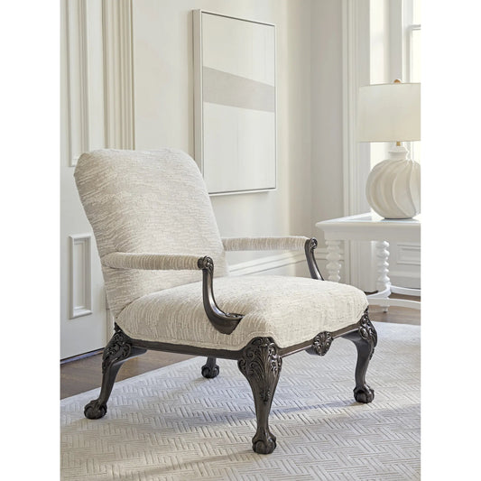 Hollis Chair by Barclay Butera in misty gray. Made from unique in a traditional style.