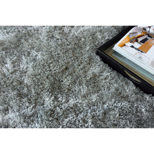 Sumo Shag 5345 Rug by Exquisite Rugs in gray. Made from polyester, microfiber in a unique style.