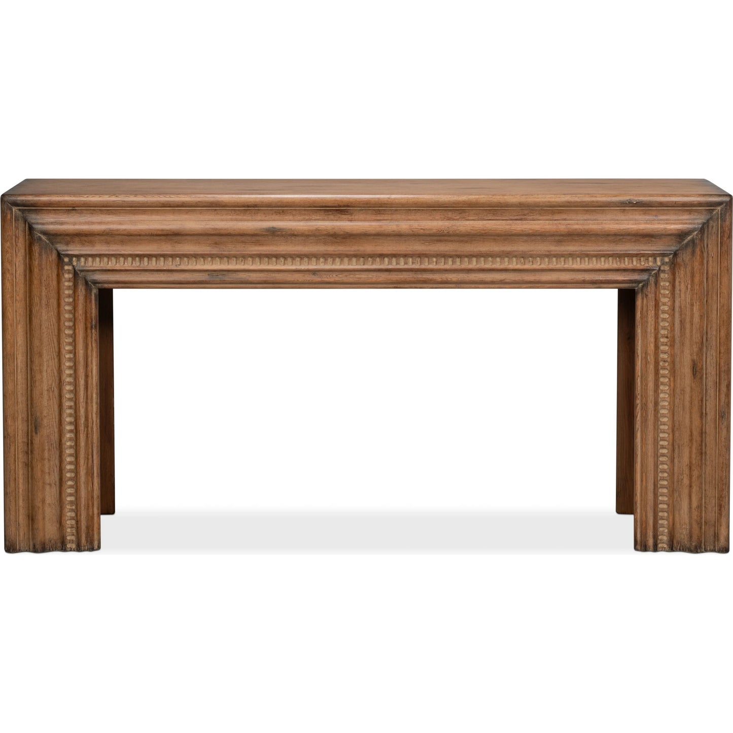 020 SI-2372539 | Additional Silo | Mantel Console by Sarreid Ltd. in brown. Made from reclaimed pine in a modern style.