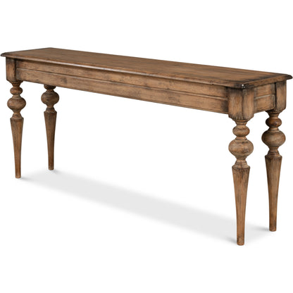 Hudson Console by Sarreid Ltd.. Made from pine in a traditional style.